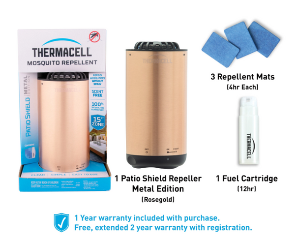 Patio Shield Mosquito Repellent - Rose Gold