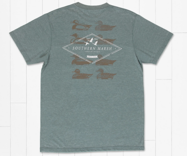 SEAWASH™ Tee - Decoy Stamp Burnt Sage