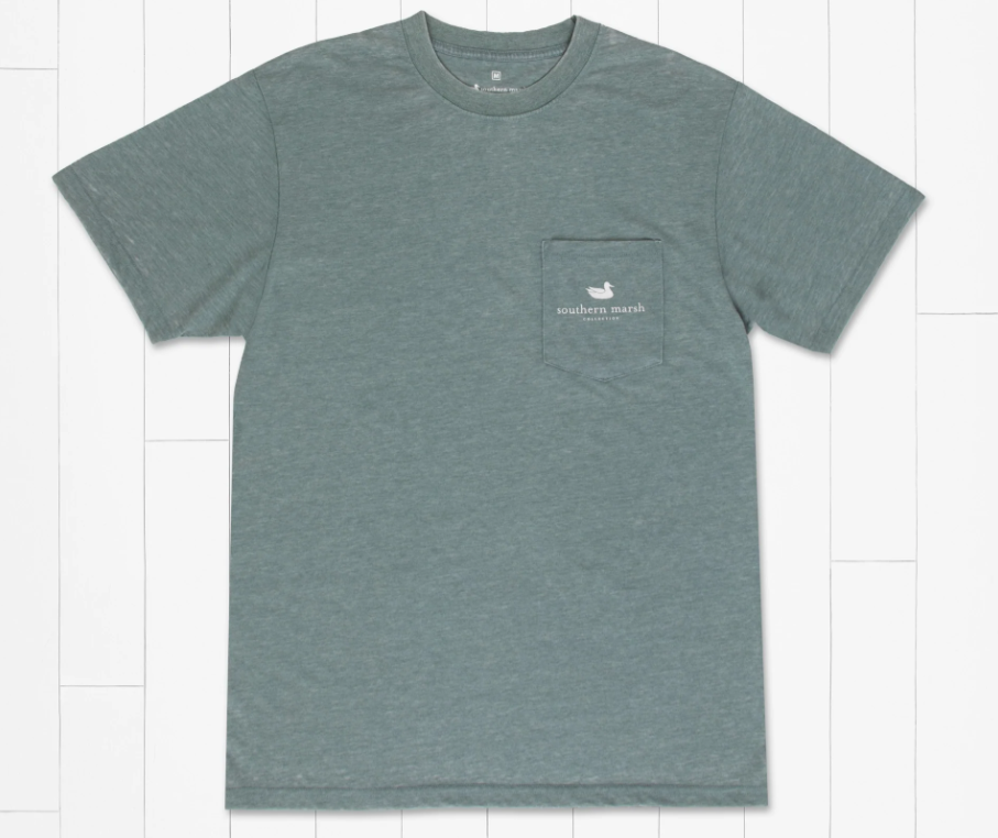 SEAWASH™ Tee - Decoy Stamp Burnt Sage