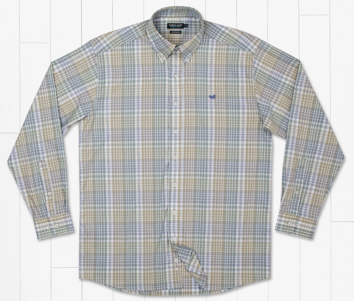 Bayamon Performance Dress Shirt Sage/Olive