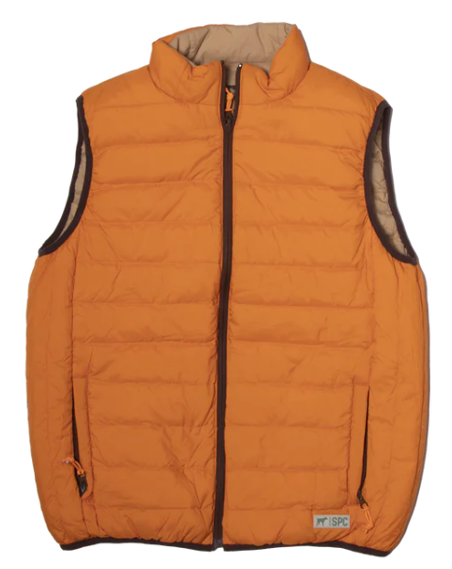 Field Series Reversible Down Vest Pumpkin/Tan