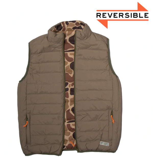 Field Series Reversible Down Vest Old School Camo/Olive