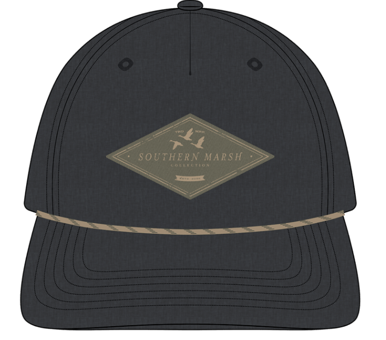 Ensenada Rope Hat - Duck Patch Black