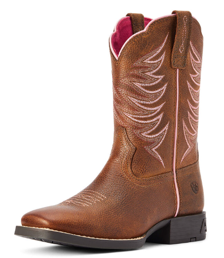 Youth Firecatcher Western Boot Rowdy Brown