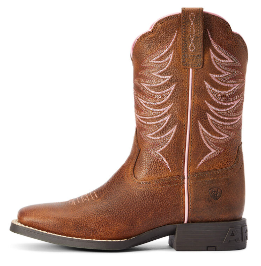 Youth Firecatcher Western Boot Rowdy Brown