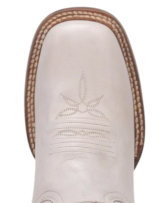 Ladies Sugar White Square Toe Boots