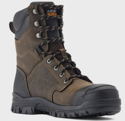 Treadfast 8" H20 Steel Toe Dark Brown