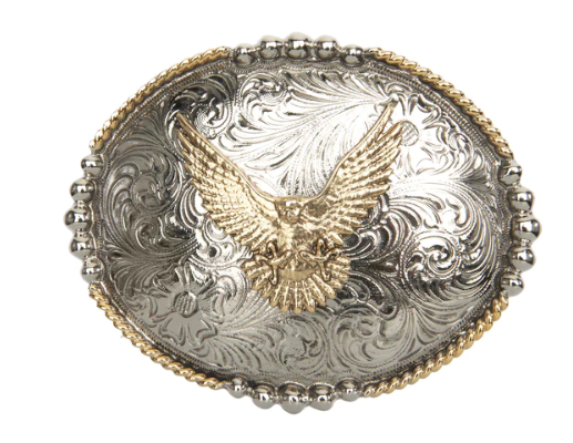 Oval Gold Eagle Buckle