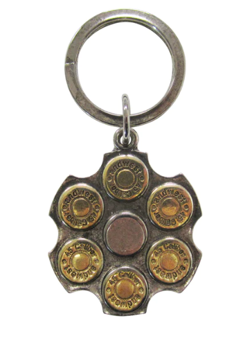 Gun Cylinder Keychain