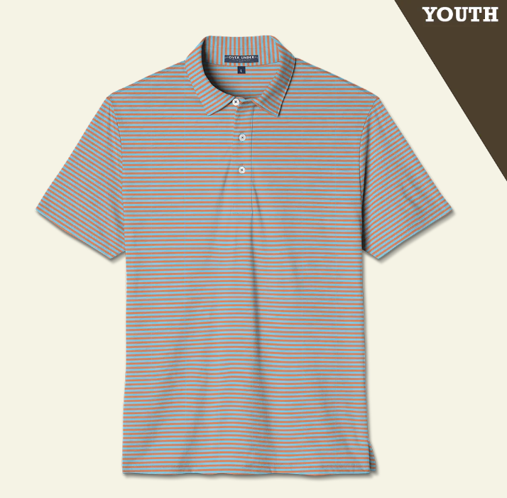 Youth Performance Polo Blue Coral