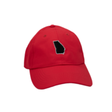 State Outline Performance Classic Adjustable Hat - Red