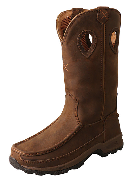 Women’s Pull-On Hiker Boot Distressed Saddle