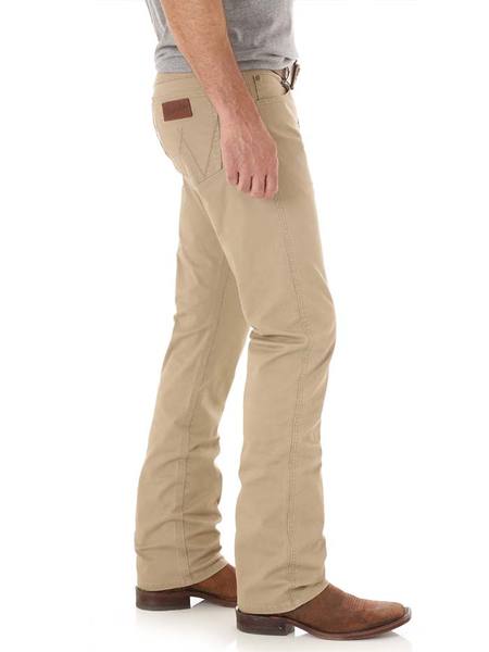Wrangler Retro Premium Slim Fit Straight Jean - Khaki