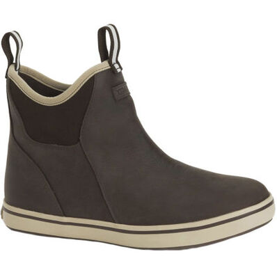 6" Leather Ankle Deck Boot - Brown