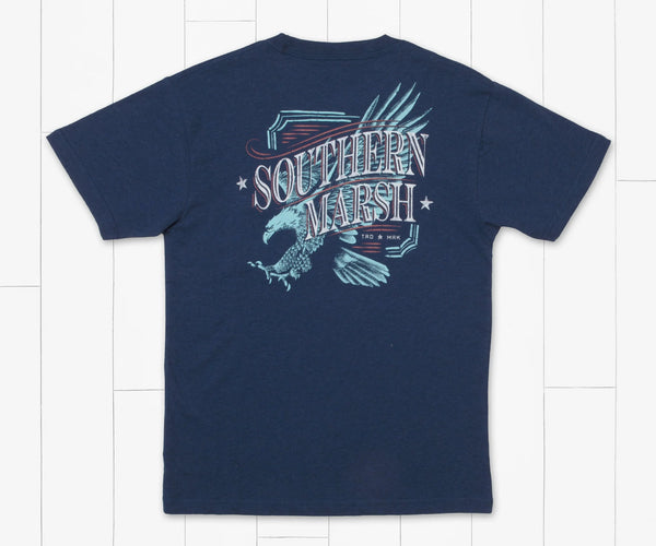 Youth Liberty Eagle Tee - Navy