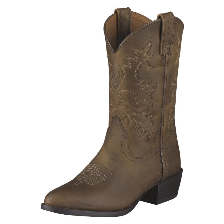 Kid's Ariat Boots Heritage Western Collection Distressed Brown