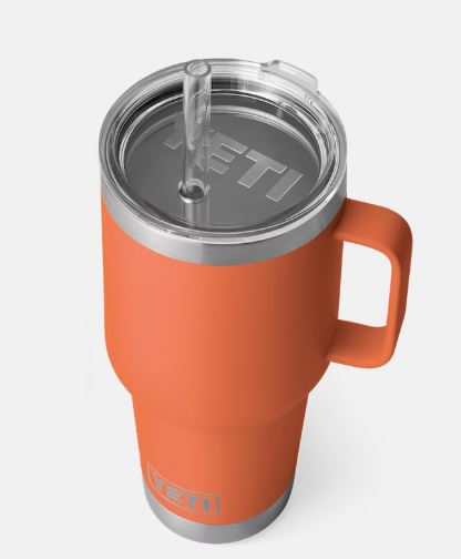 YETI 26oz Rambler Cup with Straw Lid High Dessert Clay