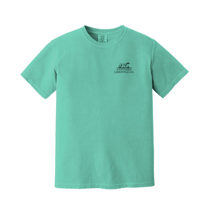 Crawfish & Beer Tee - Chalky Mint