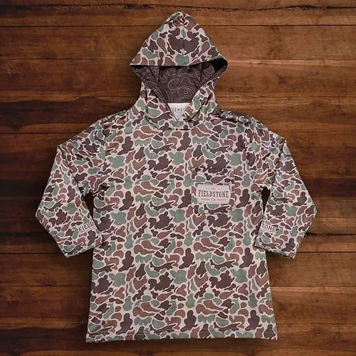 Youth Dry-fit Camo Hoodie
