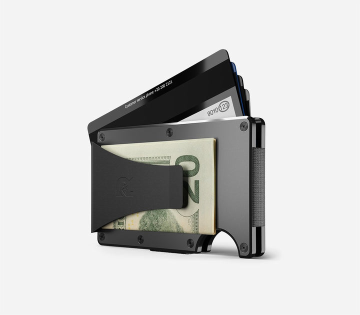 Aluminum Gunmetal Wallet Money Clip