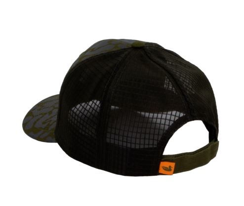 Trucker Hat- Warning Duck Dark Olive