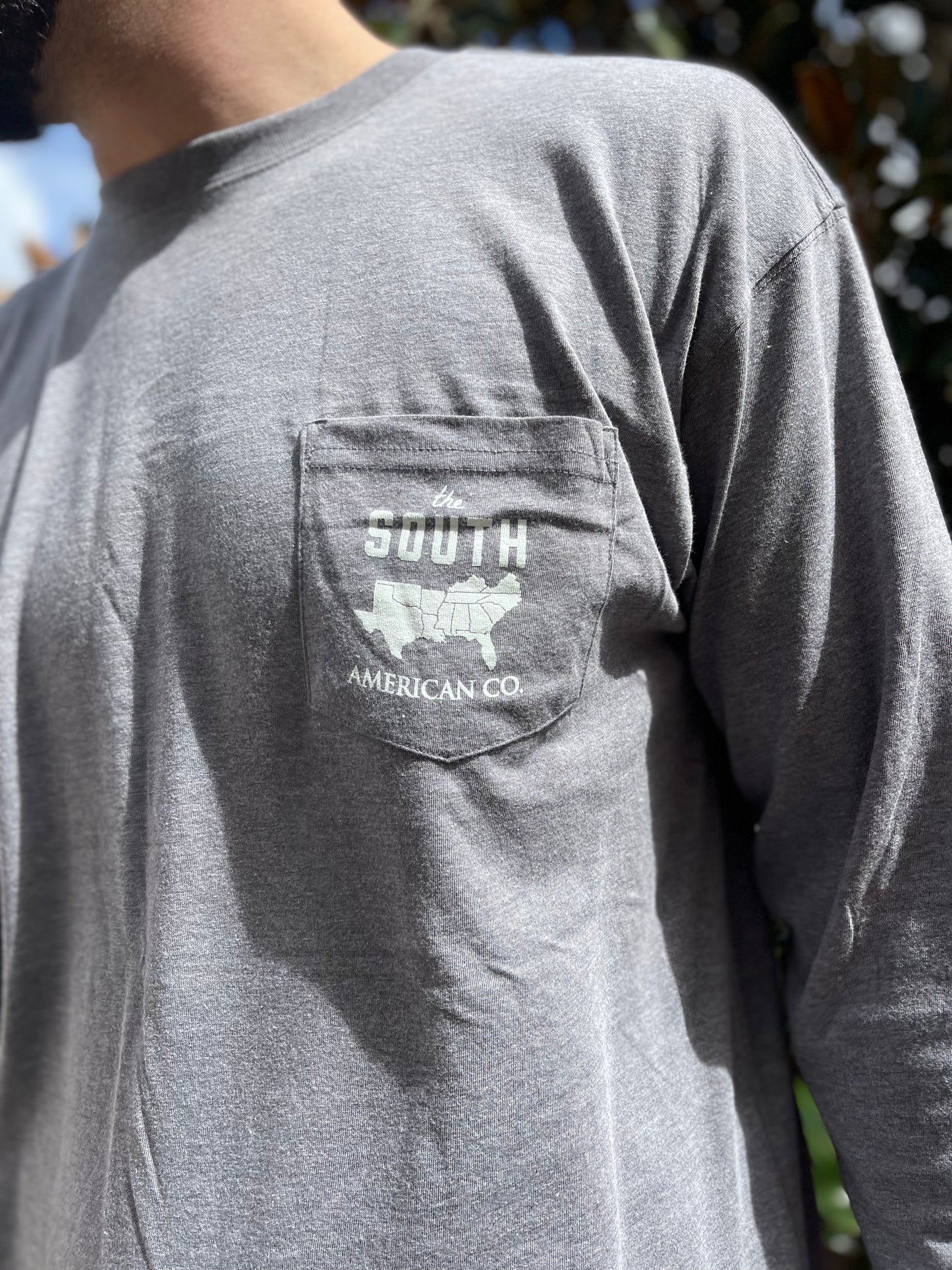 Football In The South L/S Tee - Grey