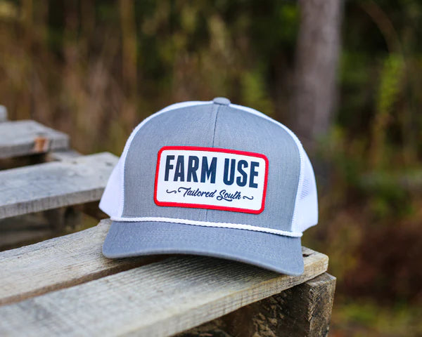 Farm Use Snapback - Red/Grey/White