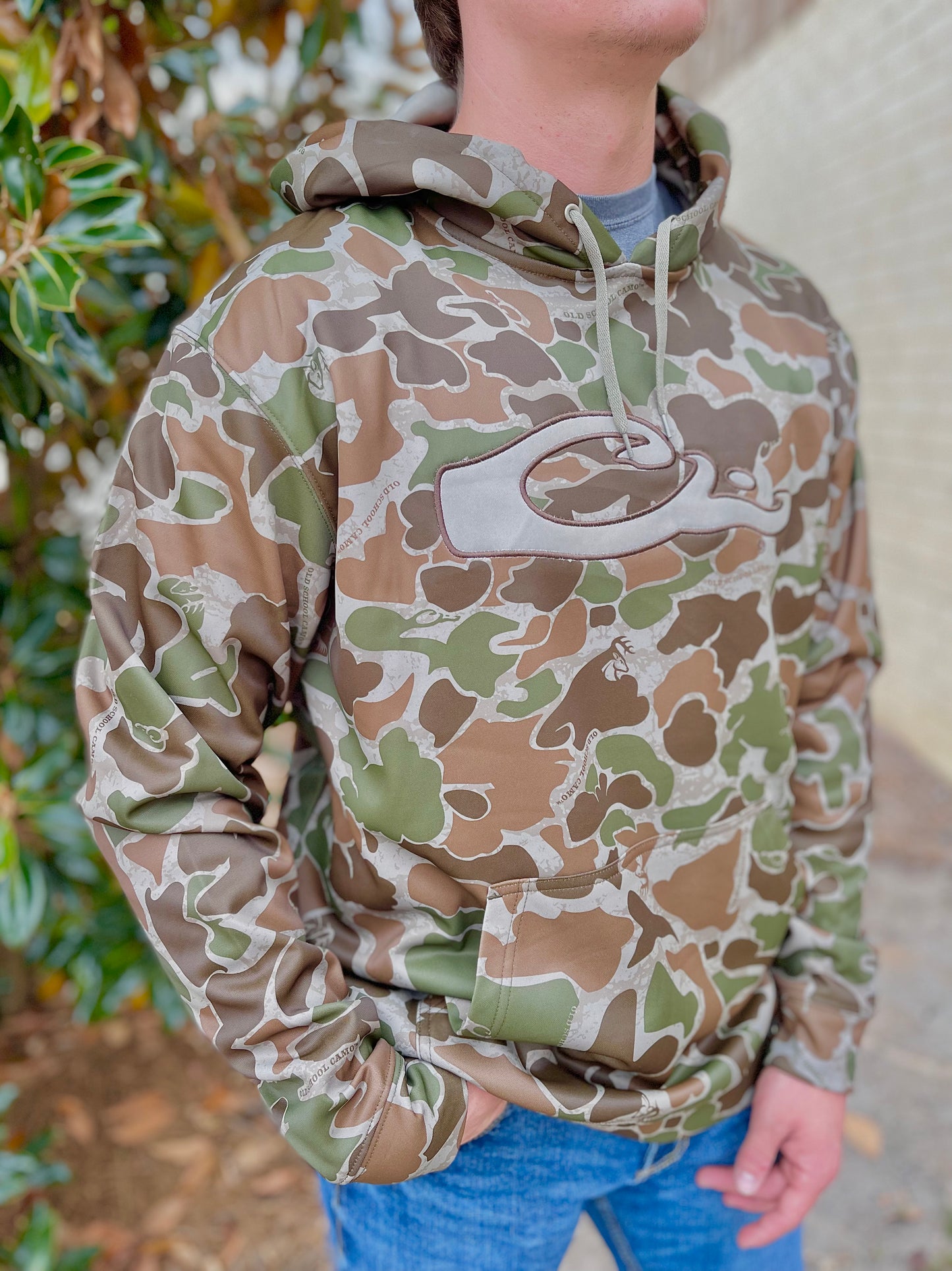 MST Camo Performance Hoodie Old School Green