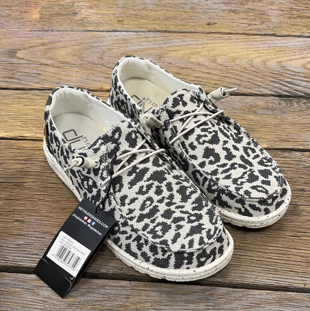 Wendy Woven Cheetah Grey