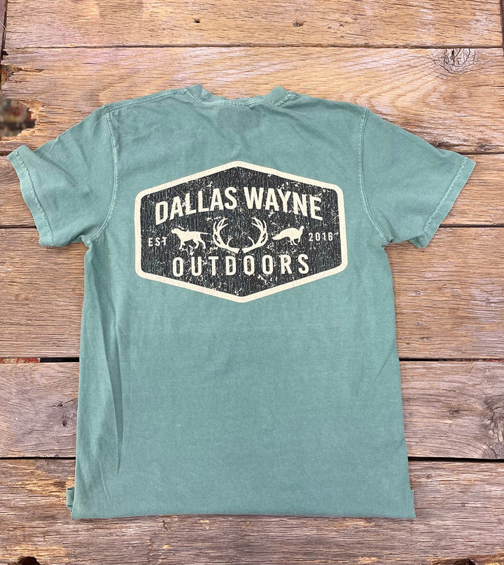 Dallas Wayne Outdoors Logo Tee Moss
