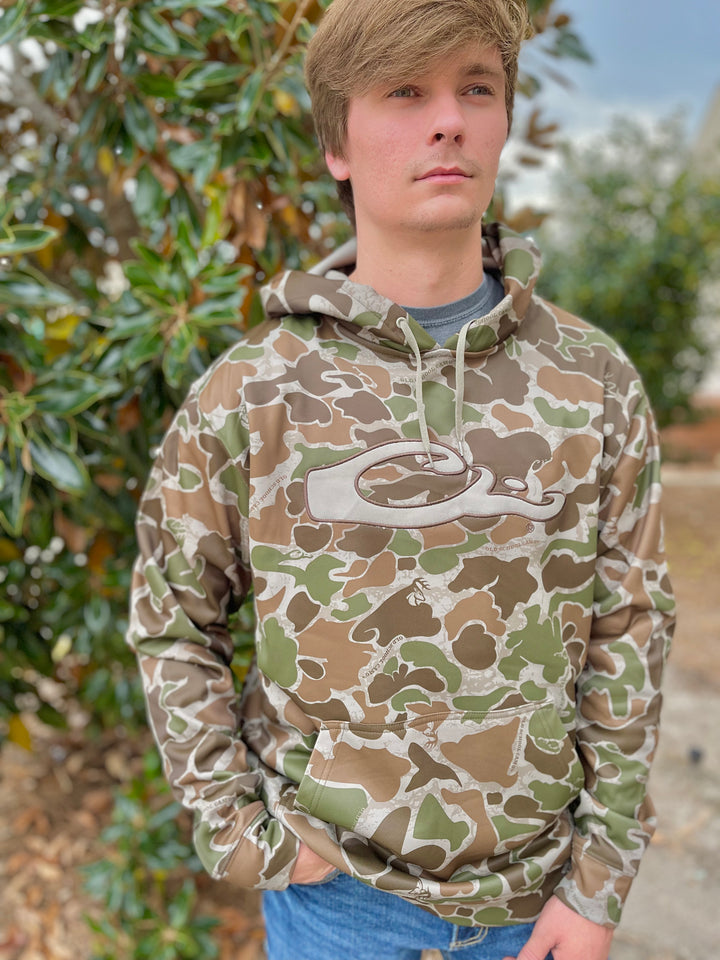 MST Camo Performance Hoodie - Old School Green