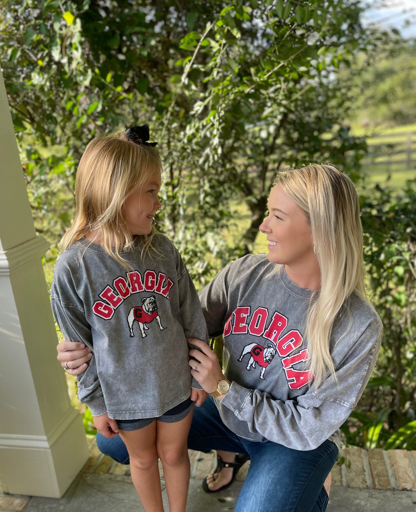 Georgia Bulldogs Kids Faded Wash Pullover