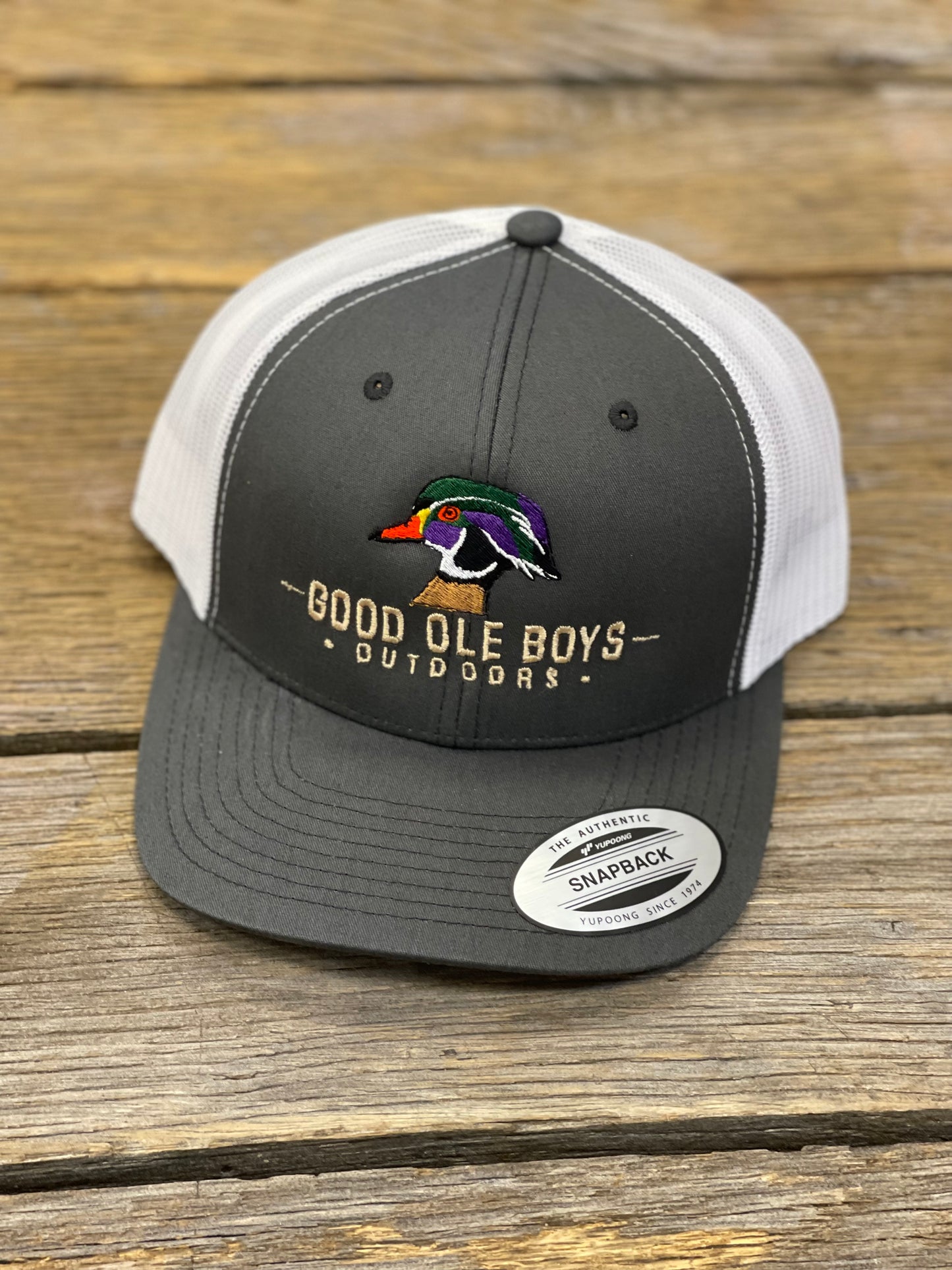 Good Ole Boys Wood Duck Charcoal/White