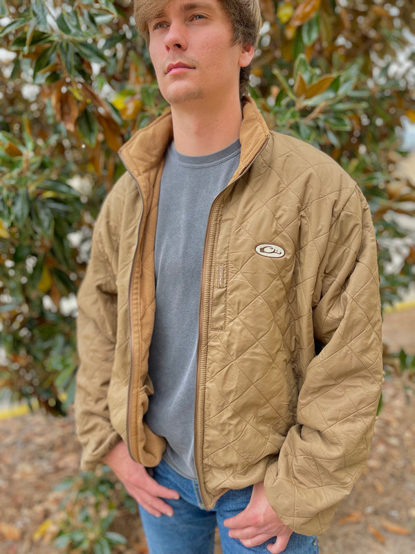 Delta Fleece-Lined Quilted Jacket Tobacco