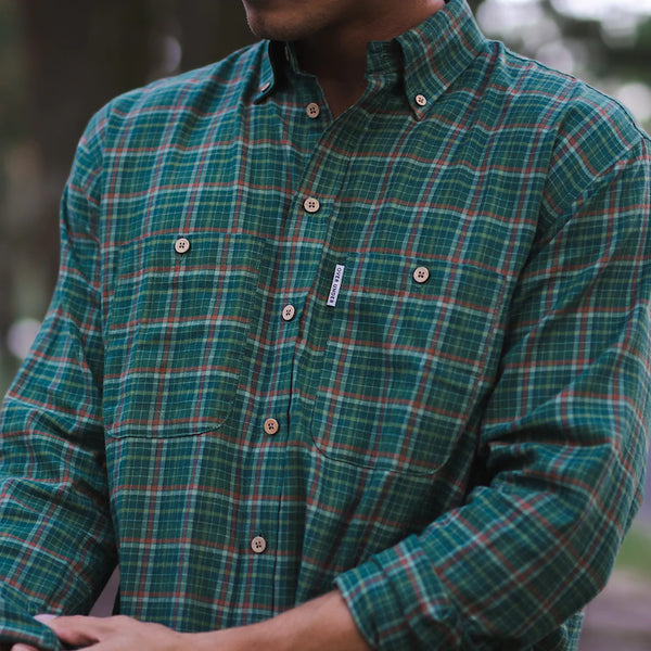 Woodsman Flannel Shirt Live Oak