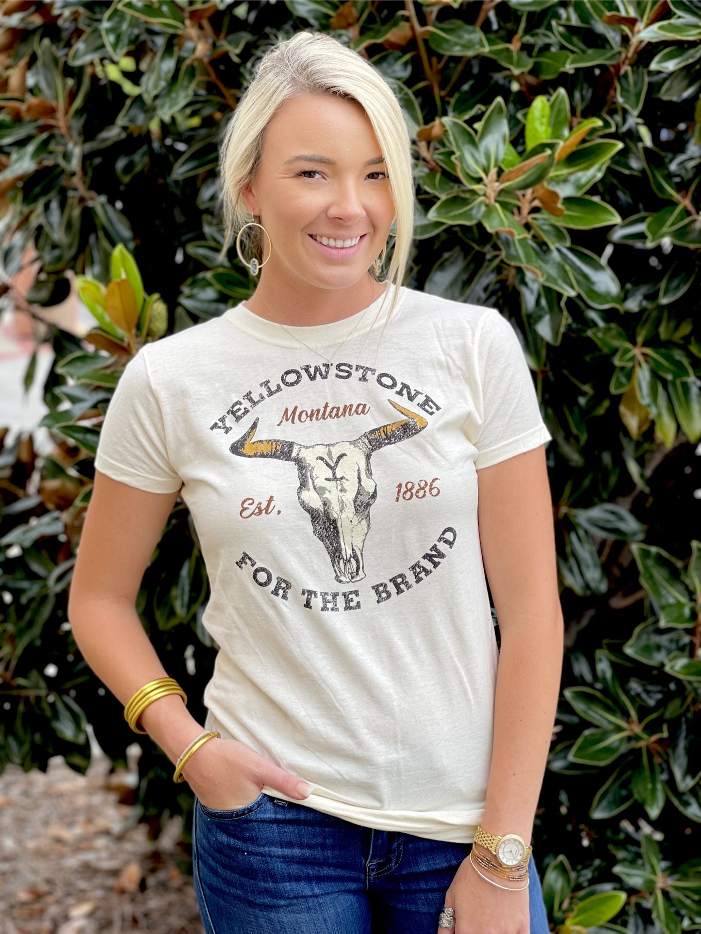 Yellowstone Cattle Skull Logo Sand