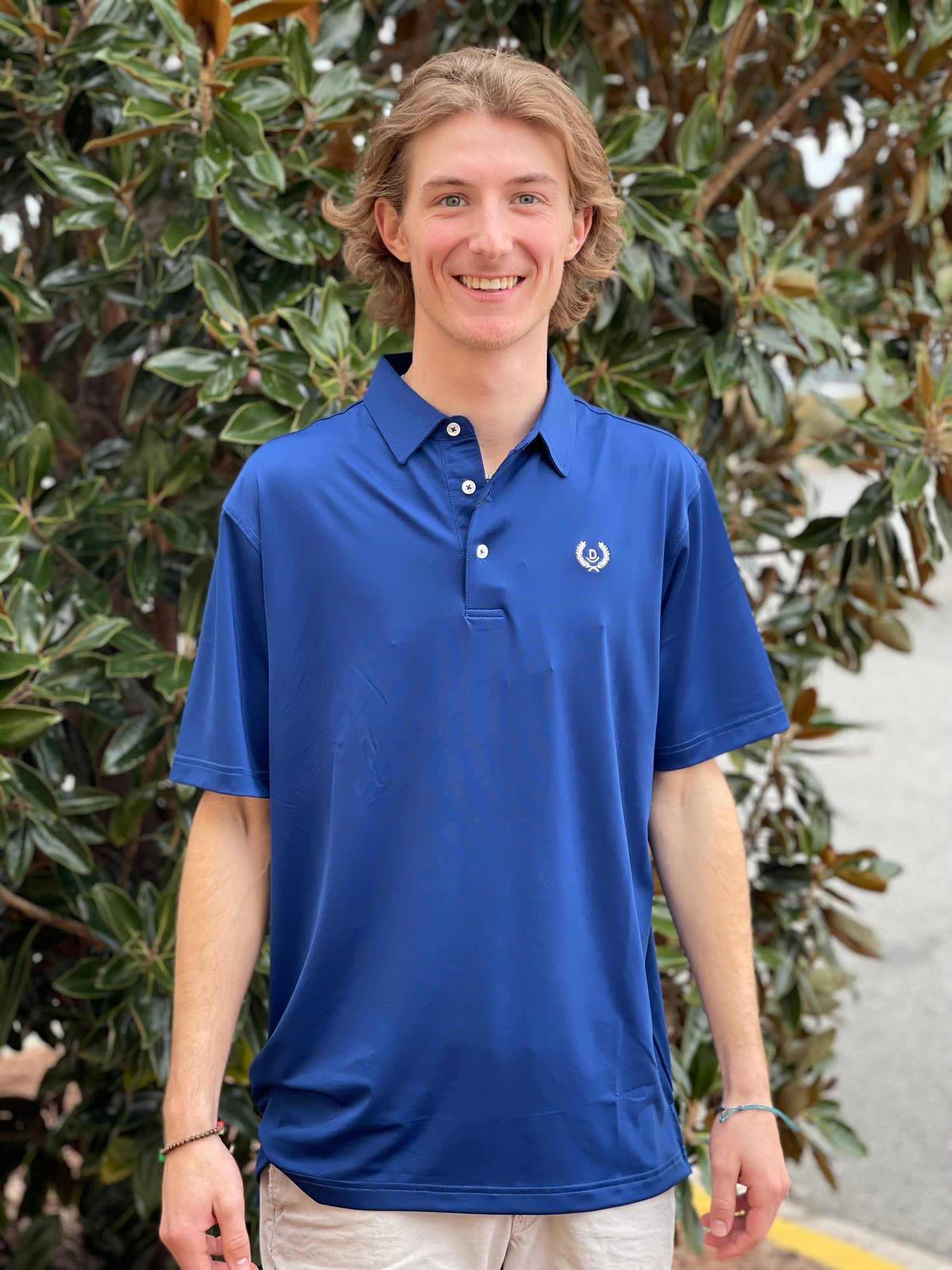 Navy Wash Performance Polo