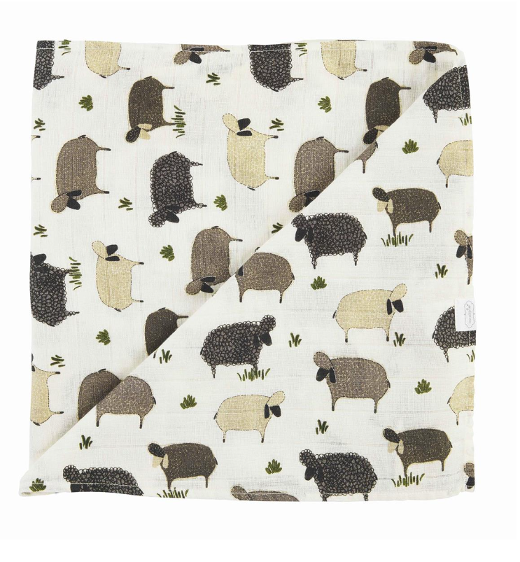 Lamb Swaddle Blanket