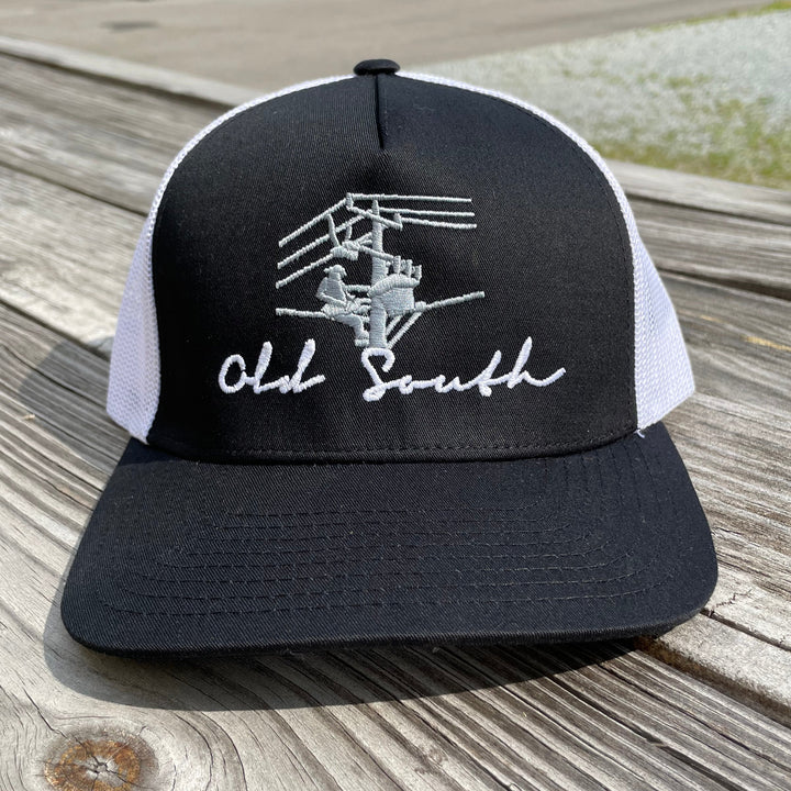 Lineman Trucker Hat - Black/White