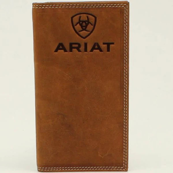 Ariat Embossed Logo Check Wallet