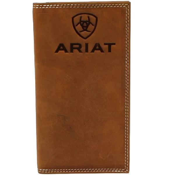 Ariat Embossed Logo Check Wallet