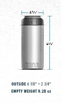 Rambler 12 Oz Colster Slim Can Insulator - White