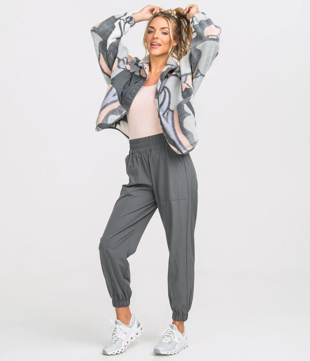 Retro Snap Fleece Jacket - Late Blooms