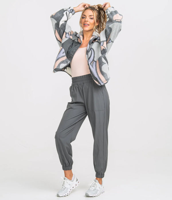 Retro Snap Fleece Jacket - Late Blooms