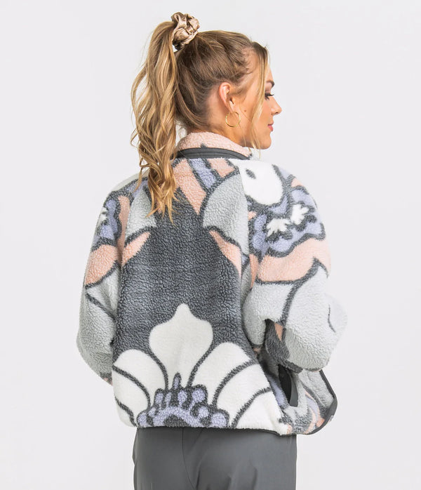 Retro Snap Fleece Jacket - Late Blooms