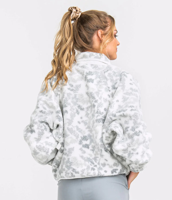 Retro Snap Fleece Jacket - Snow Fox
