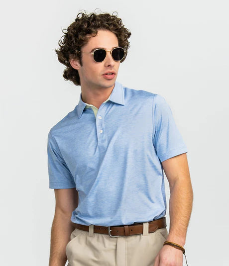 Grayton Heather Polo - Nimbus