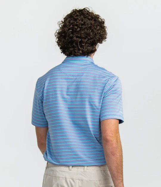 Sawgrass Stripe Polo Channel Marker Dallas Wayne Boot Company