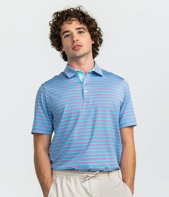 Sawgrass Stripe Polo - Channel Marker