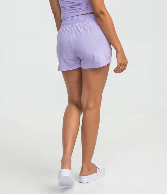 Women's Lined Hybrid Shorts - Purple Rose